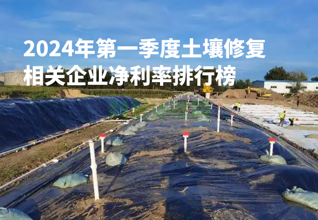 2024年第一季度土壤修復(fù)相關(guān)企業(yè)凈利率排行榜